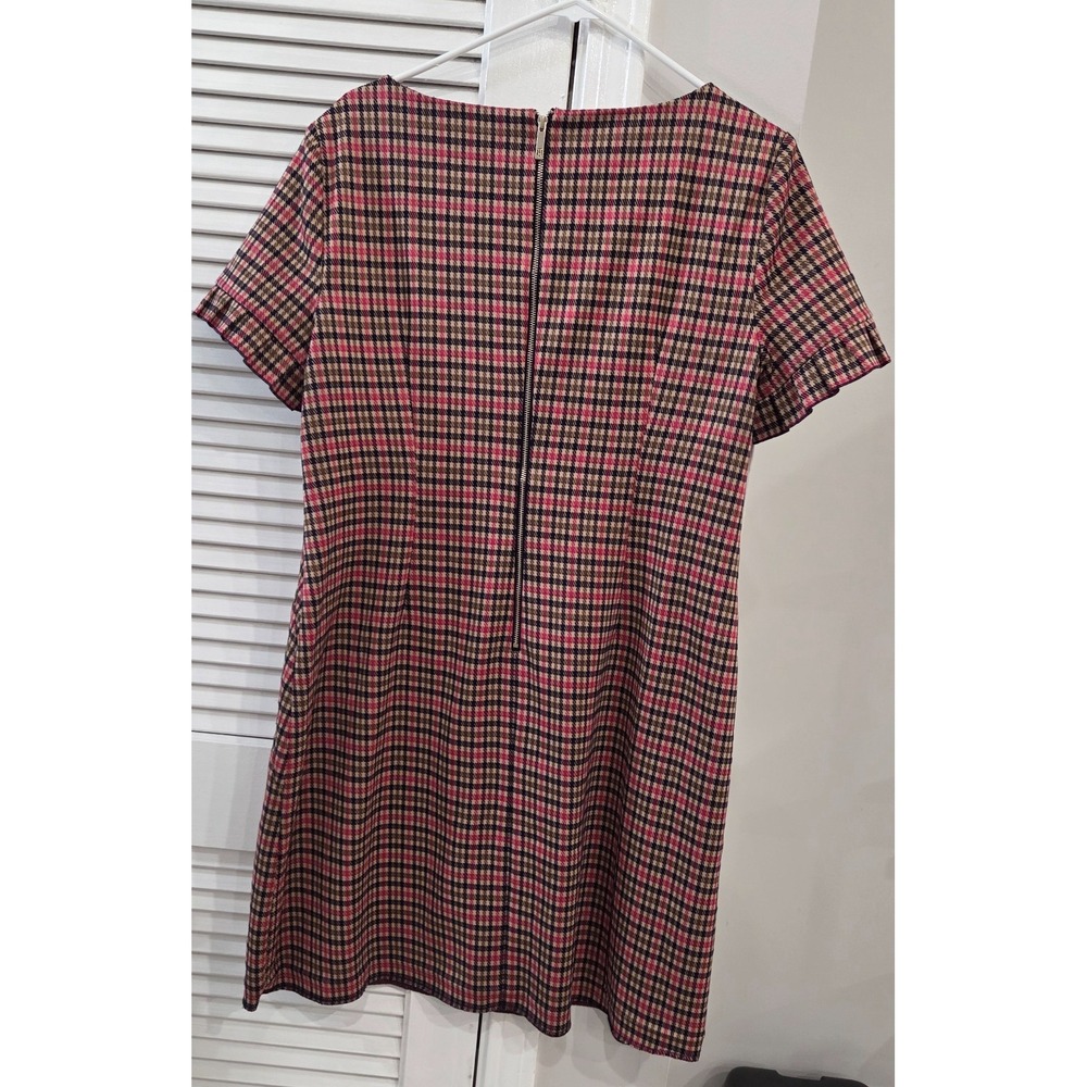 Tommy Hilfiger Short Sleeve Mini Dress Multicolored Plaid/Houndstooth Size 14 - Picture 2 of 8